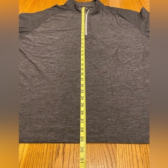 Pebble Beach Hesthered Grey Long Sleeve Performance Pull Over - Picture 11 of 16